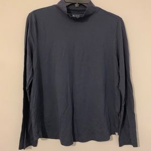 FIGS Women's Navy Mock Neck - Longsleeve - L / Navy